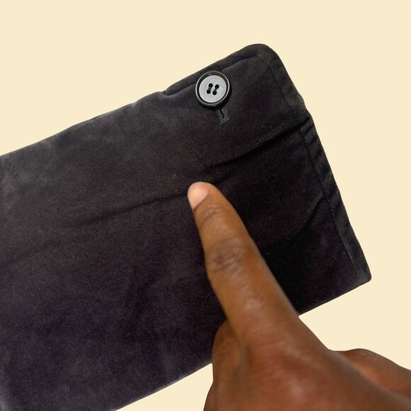 1970s grey velvet blazer by Club Nineteen, size 14 vintage womens suit jacket - Picture 7 of 8